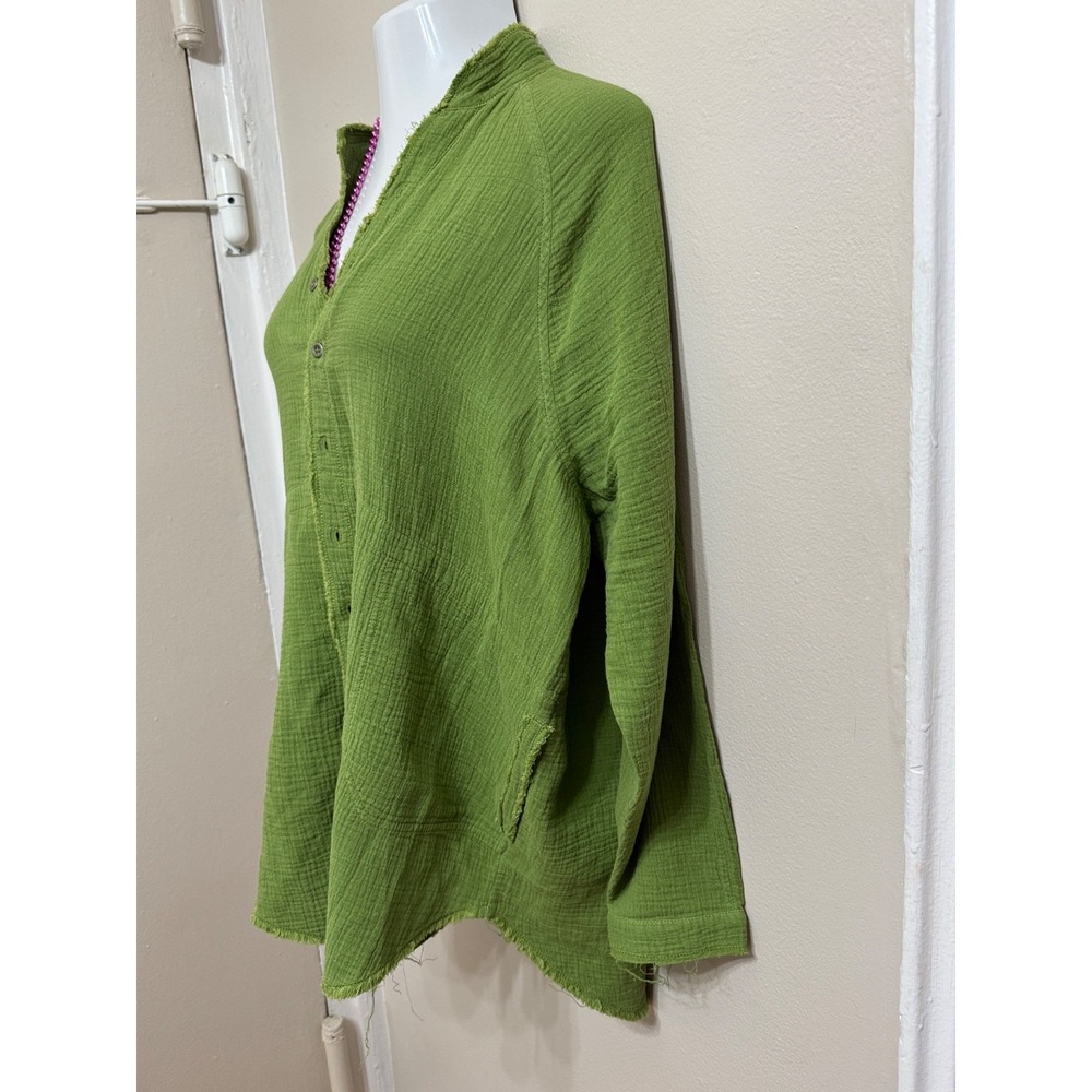 Free People - Summer Daydream Buttondown Oversized Shirt - Size Small - Picture 5 of 7